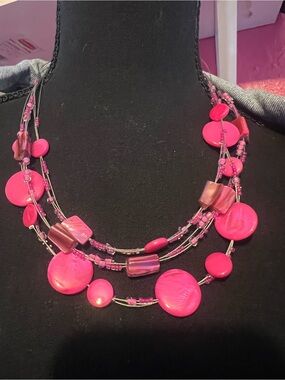 Avenue  2 necklaces Multi-Strand Disc & Bead Necklace